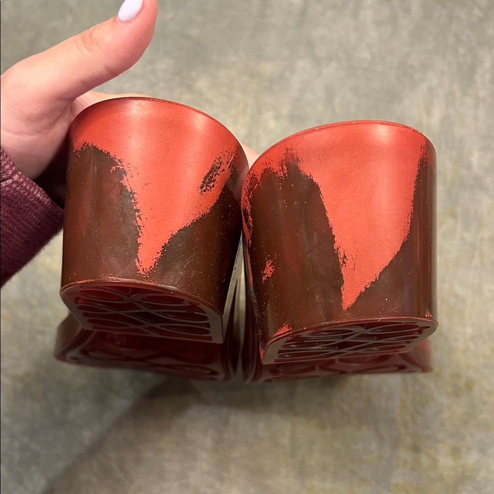 MELISSA Texas Mule in Red/Beige - Picture 5 of 6